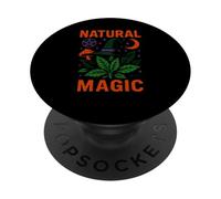Green Witch Natural Magic Vintage Woman's Herbal Magic PopSockets Adhesive PopGrip