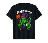 Green Witch Plant Witch Vintage Womans Herbal Magic T-Shirt