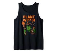 Green Witch Plant Witch Vintage Womans Herbal Magic Tank Top
