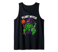 Green Witch Plant Witch Vintage Womans Herbal Magic Tank Top