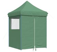 (green, with 4 sidewalls) vidaXL Professional Folding Party Tent Outdoor Canopy Garden Pavilion Steel