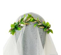Green Woodland Laurel Crown, Green King Headband Wreath, Men's And Women's Flower Crown Wreath Men's Heart Cosplay Headwear Photography Decoration Artificial Floral Headband