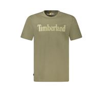 Green Wordmark Logo Cotton T-Shirt - male - Timberland - T-Shirts - Green - S - Tops S