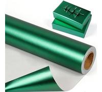 Green Wrapping Paper Roll - 43cm x 10m, Solid Color Matte Gift Wrap for Women Men, Gift Wrapping Paper for Christmas Birthday Wedding Baby Shower Holiday Party Gift Decorations