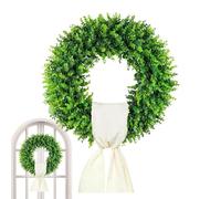 Green Wreaths for the Front Door, 50 cm, Weatherproof Artificial Green, Artificial Plants for Indoor and Outdoor Use, for Patio, Yard, Wall, Indoor, Home, Farmhouse, Party, Spring, Summer, Autumn