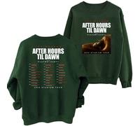(green, XL) The Weeknd After Hours Til Dawn 2025 Tour Sweatshirt 2 Sided