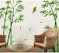 Green XXL Bamboo Wall Decal Living Room Home Modern Stickers Decoration Decor Stylish Sticker Decals