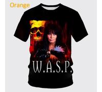 (green, XXL) Y2k Clothing New Style W.a.s.p. 3D Print T Shirt For Men Women Summer Hip-hop Unisex Casual T-shirt Harajuku Round Neck Top Tee