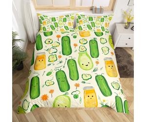 (Green Yellow, Double(No Comforter)) Homewish Cartoon Dragon Duvet Cover Galaxy Starry Sky Double Bedding Set For Boys Girls,Magical Dragon Animal Kids Comforter Cover Cute Cloud Stars