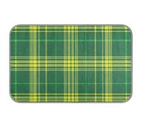 Green Yellow Plaid Art Summer animal cooling Self Cooling cold mat for hamster cats outdoor soft cama fria para perro M