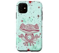 Green Zen Energy Red Mindfulness Spiritual Meditation Frog Case for iPhone 11
