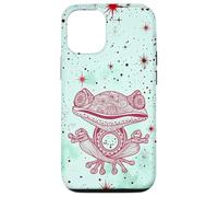 Green Zen Energy Red Mindfulness Spiritual Meditation Frog Case for iPhone 12/12 Pro