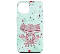 Green Zen Energy Red Mindfulness Spiritual Meditation Frog Case for iPhone 13