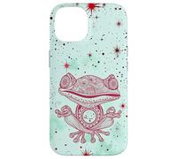 Green Zen Energy Red Mindfulness Spiritual Meditation Frog Case for iPhone 14