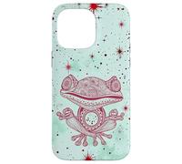 Green Zen Energy Red Mindfulness Spiritual Meditation Frog Case for iPhone 14 Pro Max