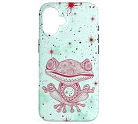 Green Zen Energy Red Mindfulness Spiritual Meditation Frog Case for iPhone 16