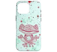 Green Zen Energy Red Mindfulness Spiritual Meditation Frog Case for iPhone 16 Pro Max