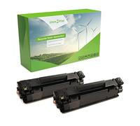 Green2Print High Yield Toner Twinpack 2 cartridges 2x 2400 pages replaces HP CF283A, 83A High Yield Toner cartridge for HP LaserJet Pro M127FN MFP, M201N, M201DW, LaserJet Pro MFP M125NW, M125A,