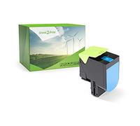 Green2Print Toner cyan 1400 pages replaces Lexmark 78C20C0 Toner cartridge for Lexmark CX421adn, CX421, CX522ade, CX522, CX622ade, CX622, CX625ade, CX625adhe, CX625, CS421DN, CS421, CS431DW, CS43