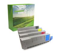 Green2Print Toner Set, 4 cartridges 1x 8000, 3x 6000 pages Toner cartridge for OKI C612N, C612DN, C612