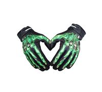 (green490) Skull Rose Motocross Bicycle Gloves Mtb Off-road Mountain Bike Guantes Motorcycle Hard Shell Gloves Outdoor Sport Cycling Glove