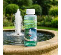 Greena Fountain Clear PLUS Water Feature Cleaner 125 ml Treats Up To 3,750 L Our Clear Water Sterilisation Treatment Keeps Water Crystal Clear, Prevents Algae and Biofilm Build-up