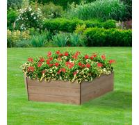 Greena Hexagonal Wooden Raised Bed 45 Cm High, 90Cm Each Side