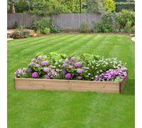 Greena Rectangular Wooden Raised Bed 15 Cm High, 60 X 120Cm