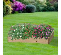 Greena Rectangular Wooden Raised Bed 15 Cm High, 60 X 90Cm