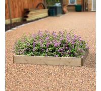 Greena Rectangular Wooden Raised Bed 15 Cm High, 90 X 120Cm