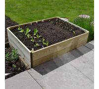 Greena Rectangular Wooden Raised Bed 30 Cm High, 90 X 120Cm