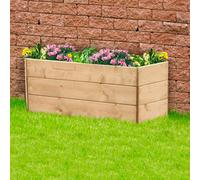 Greena Timber Wall Planter 120Cm, H45Cm