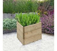 Greena Triangular Timber Raised Garden Planters For Outdoor Plants Vegetables Herbs Flowers Renewable Scandinavian Pine Pressure Treated For Long Product Life Made in the UK 60(L) cm x 45(H) cm