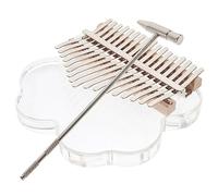 GREENADSCAPE 1 Set 17 Key Kalimba Thumb Piano Portable Musical Instrument for Beginners Transparent Design Christmas present for Music Lovers and Family