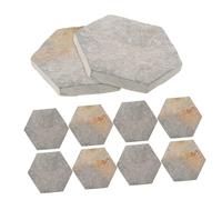 GREENADSCAPE 10pcs Natural Rock Slices Turtle Docks for Basking Reptile Tank Decor Aquatic Pets Resting Place Terrarium Landscaping Bricks Betta Fish House Ornament