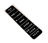 GREENADSCAPE 10pcs Violin Fretboard Stickers Learn Scales Notes for Beginners Black Finger Guide Decals Easy to Use Violin Accessories for Practice