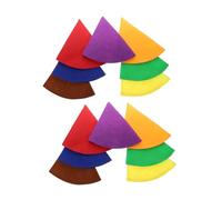 GREENADSCAPE 14pcs Colorful Felt Cone Party Hats for Adults and Soft Breathable Gnome Caps in Bright Colors Versatile Fit Birthday Halloween Costume Accessories Funny Dress Up Props