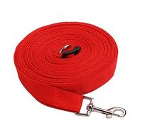 GREENADSCAPE 15m Long Nylon PET Training Leash for Dogs and Cats 50ft Sturdy Tracking Lead Reflective Stripes for Obedience Training and Outdoor Activities