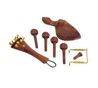 GREENADSCAPE 15pc Violin Fitings Set Chinrest Tailpiece Endpin Tail Gut Fiddle Accessories