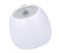 GREENADSCAPE 1pc Ceramic Squirrel Feeder Bowl Easy to Pet Eating Dish for Animals White Ceramic Food Basin for Mice Rats and Other Pets