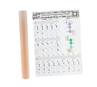 GREENADSCAPE 1pc Clarinet Chord Practice Chart Large Format Clarinet Finger Guide for Beginners