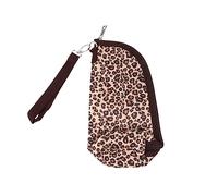 GREENADSCAPE 1Pc Insulated Milk Bottle Pouch Stylish Thermal Bag for with Hanging Rope Durable Oxford Fashionable Leopard Print Design