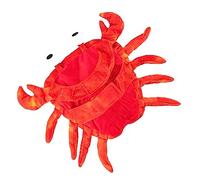 GREENADSCAPE 1pc Pet Crab Costume for Dogs Creative Pet Cosplay Outfit Adorable Orange Clothes for Halloween Parties and Daily Wear and Comfortable Design