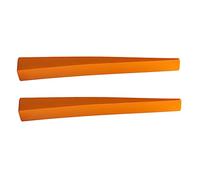 GREENADSCAPE 1pc Piano Tuning Fork Mute Orange Rubber Stop Leather Fork for Medium Low Tone Areas Essential Tuning Tools