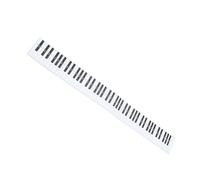 GREENADSCAPE 1pc Portable Key Piano Practice Chart White Keyboard Comparison for Beginners Teachers Efficient Music Theory Reference Card for Enhanced Learning Proficiency