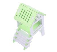 GREENADSCAPE 1set Hamster Hideout Nest with Ramp Small Animal House for Dwarf Hamsters Mice Gerbils Comfortable Guinea Pig Retreat Adorable Design for Indoor Use