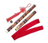 GREENADSCAPE 1set Portable Bitter Bamboo Flute for Beginners Chinese Dizi Musical Instrument for Boys and Girls and Adults for Learning Melodious Tunes Lightweight and Easy to Play