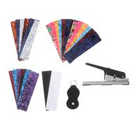 GREENADSCAPE 1set Portable Guitar Kit for Plectrum Making Includes Punch Strips and Holder Sturdy and Convenient Tools for Creative Guitarists