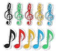 GREENADSCAPE 20pcs Music Note Clips Piano Music Page Holder Clips for Easy Reading and Viewing