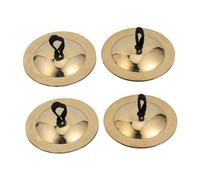 GREENADSCAPE 2pairs Finger Cymbals for Boys and Girls of Mini Instruments Safe and Crisp Sound for Rhythm Learning